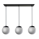 Colgante 3 Luces Globo Opal 15cm Deco Moderno Apto Led E-27