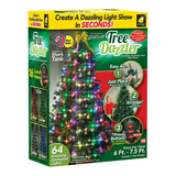 8 En 1 64 Led Árbol De Navidad Led Luz Lámpara De Cadena