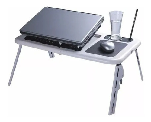 Mesa Portatil Notebook, Con 2 Ventiladores Plegable