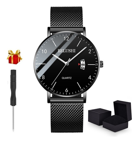 Reloj Cuarzo Calendario Deportivo Impermeable Moda Hombres