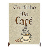 Plaquinha Decorativa Cozinha Enfeite Cantinho Do Café