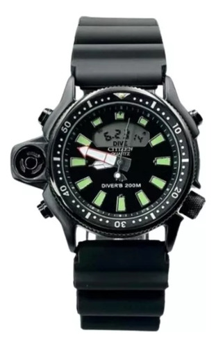 Relogio Citizen Aqualand Borracha Promaster Metal Black