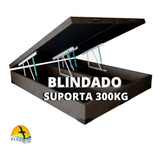 Cama Baú Casal Bipartido Com 48cm Altura Total - Blindado