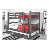 Litera Desire Gris Twins Piezas Camas Muebles Litera