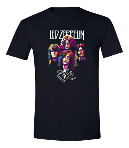 Playera Hombre Rock Led Zeppelin Ilustración Zoso 942n