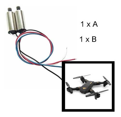 2 Motores 1x A E 1xb P/ Drone Visuo Xs809h E Xs809hw