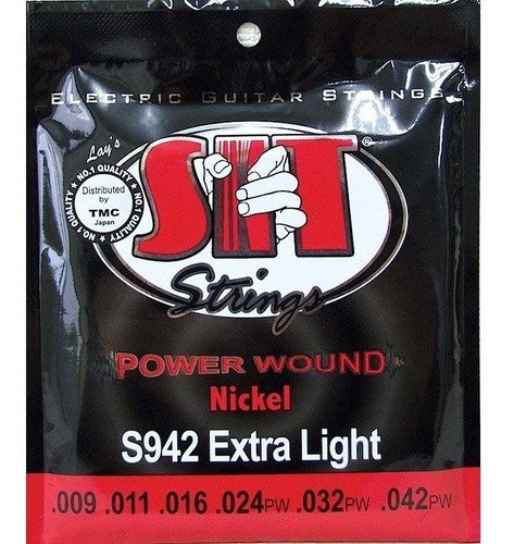 Encordoamento Para Guitarra Sit S942 Extra Light 009 C/nf