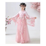 Vestido Hanfu Para Niños Japoneses Y Coreanos De 3-12 Tonela