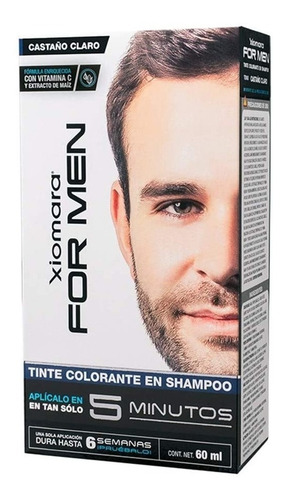 Xiomara For Men Tinte Colorante En Shampoo Aparencia Natural
