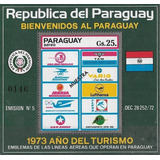 Año Del Turismo - Paraguay 1974 - Block Mint Muestra