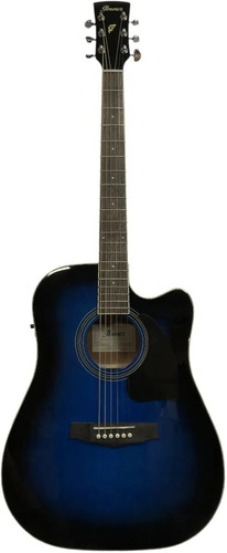 Guitarra Electroacústica Ibanez Pf15ece Tbs Azul