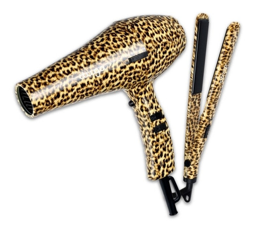 Kit Secador & Plancha Profesional Duga Animal Print