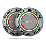 Par Emblema Badge Em Metal Fiat Mopar Prima Edizione 