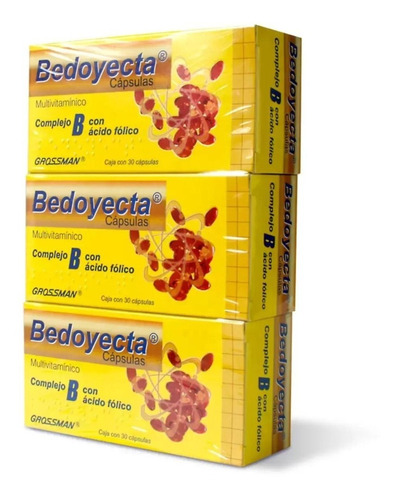 Multivitamínico Bedoyecta 3 Pack De 30 Caps C/u Sabor Sin Sabor