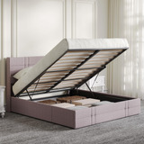 Novilla Cama De Almacenamiento Elevable Tamano Queen, Con Ca