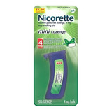 Nicorette Mint Mini Pastillas Dejar De Fumar Ayuda 4mg 20 Ct
