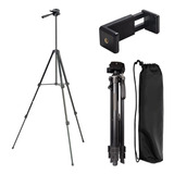 Tripode Aluminio Profesional Para Camara Reflex Foto Video 1.10m 2kg Plegable Con Bolso Soporte Adaptador Celular