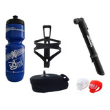 Kit Combo Accesorios  Bicicleta Inflador Botella Luces 11