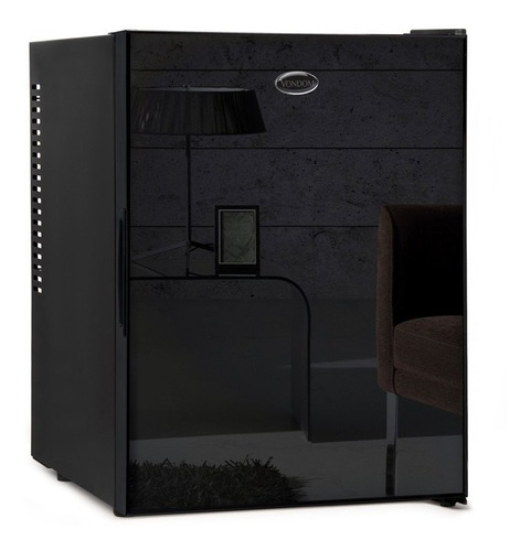 Heladera Minibar Vondom Rfg40b Negro Espejado Envio Gratis