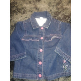 Camisa De Jean De Beba Bordada  De 6_9 Meses