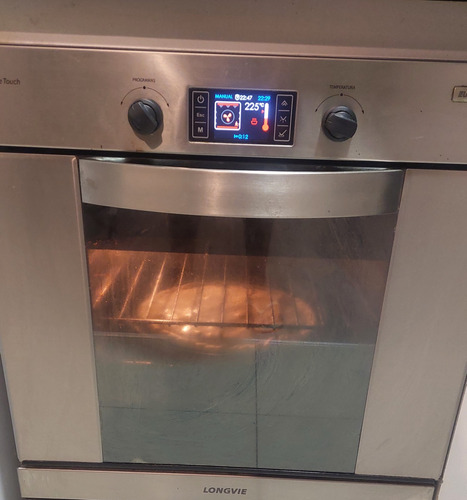 Horno Electrico Touch Longvie Hest60 De Empotrar Color Acero