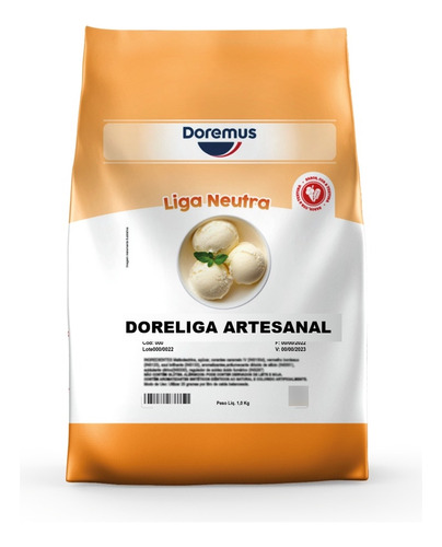 Liga Neutra Doreliga Estabilizante Para Sorvete E Picolé 1kg