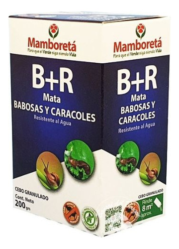 Mamboreta B+r 200g Cebo Molusquicida Mata Babosas Caracoles
