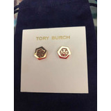 Tory Burch Aretes Dorados Originales Nuevos