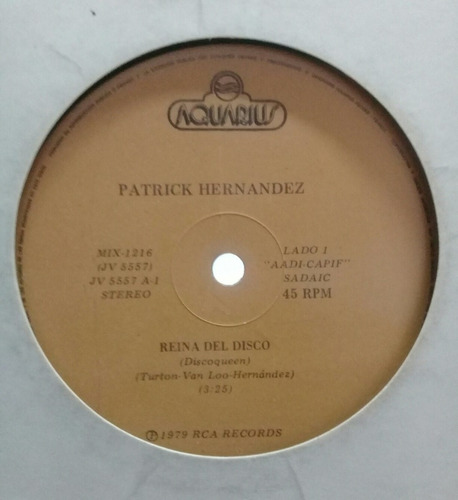 Lp Patrick Hernandez 45 R.p.m.maxi