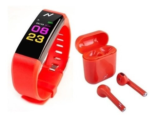 Reloj Inteligente Smart Band Watch Ios Android + Auriculares