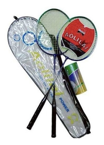 Set De Badminton 2 Raquetas + 2 Plumas + Bolso - Gymtonic