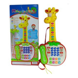 Guitarra Musical Infantil Jirafa Con Luz Y Sonido Didáctico