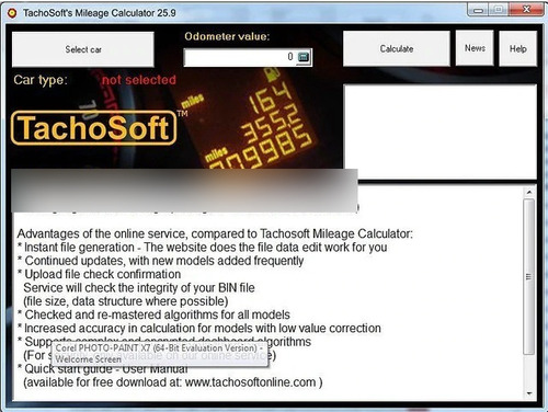 Tacho Soft 23.1 Programa Calculadora De Km Para Painel Autos