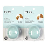 Eos Lip Balm Orgánica Esfera - Menta Dulce - 2 Paquete