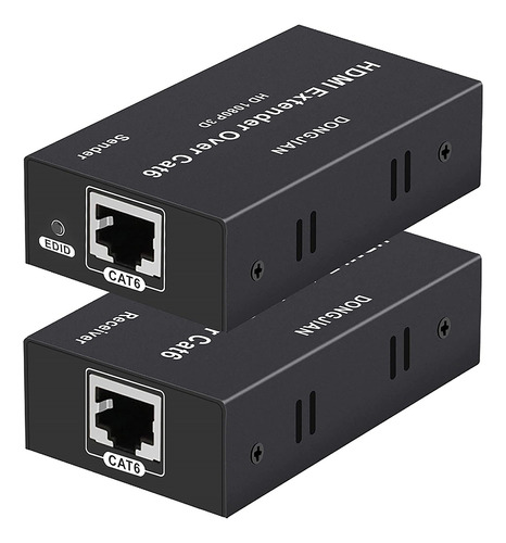 Extender Hdmi Hasta 60 Metros, Por Lan Cat 6