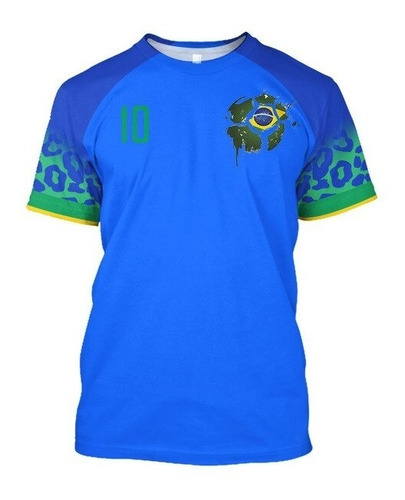 Camiseta Camisa Brasil Copa 2022 Hexa Seleção Brasil Md4