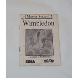 Manual Wimbledon Original Tec Toy - Master System
