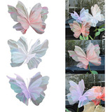 Mariposa Tridimensional De Gasa Gigante 3d De 50 Cm, 3 Pieza