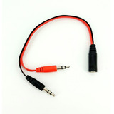 Cable Auricular Jack Pin 1 A 2, Adaptador De Android A Pc.