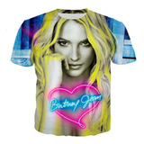 Camiseta Unisex Con Estampado 3d De La Cantante Britney Spea