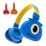 Fone Headset Bluetooth Abafador Para Crianças Jelly Monster