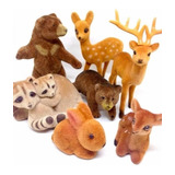 Animales Bosque X 6 Ciervo Bambi Ardilla Conejo Deco Torta