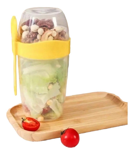 Vaso Para Yogurt Leche Y Cereal Frutas Frutos Secos Portable