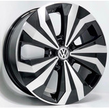 Rodas Vw T-cross Aro 16 5x100 (jogo) + Bicos Cor Preto Diamantado