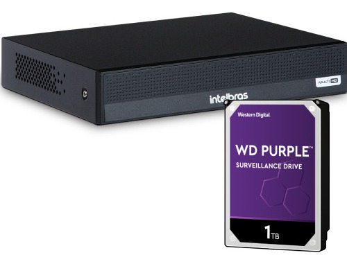 Dvr Intelbras Mhdx 3004-c 4ch 1080p+ Hd Purple 1 Tb