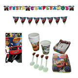 Kit Decoracion Completo Vasos+platos Blaze 24niños