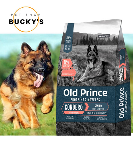 Old Prince Novel Cordero Y Arroz Senior 15kg