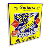Encordoamento P/ Guitarra 010 -- Canário By Giannini