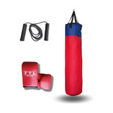 Bolsa De Boxeo 1.10 Cm + Guantin + Relleno + Soga