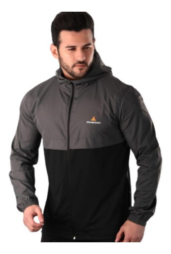 Campera Deportiva Hombre Ng + Brazalete Running